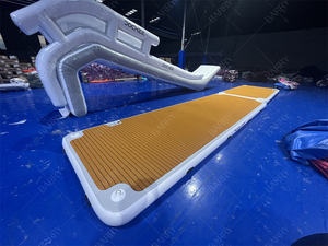 Tapis de flotteur d'eau <span class=keywords><strong>gonflable</strong></span> de divertissement flottant de l'eau avec la plate-forme <span class=keywords><strong>gonflable</strong></span> de Protection de <span class=keywords><strong>bateau</strong></span> de butoir d'aile de dock pour le <span class=keywords><strong>bateau</strong></span> - Product Image 2