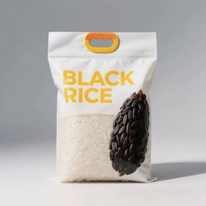 Customized Logo Gravure Printed Food Grade PE 1kg 2kg 5kg 10kg Square Bottom Zipper Top Moisture Proof Rice <b>Packaging</b> <b>Bags</b> - Product Image 5