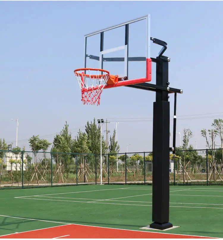 Recentemente arrivato regolabile Basket da terra per adulti attrezzatura da campo all'aperto con staffa del sistema di destinazione