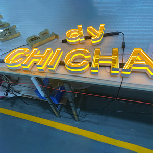 Acrílico 3D letras espejo infinito mil capas espejo 3D LED neón creativo hogar estético acrílico vidrio 3D carta espejo - Product Image 4