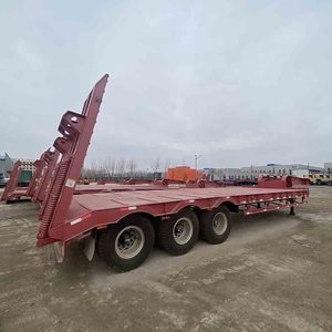 Xe Thạc Sĩ 3 4 Trục Tiện Ích Trailer Có Thể Tháo Rời Cổ Ngỗng Thấp Giường Thấp Nhiệm Vụ Nặng Nề Hàng Hóa Xe Tải Trailer Bán - Product Image 1