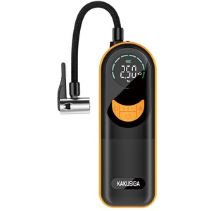 Compresseur d'air portable sans fil Kakusiga 10 bars avec manomètre numérique pour gonflage de pneus de voiture - Product Image 1