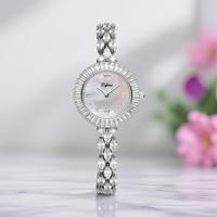 Montre à quartz de luxe pour femme, nouveau design, affichage analogique, boîtier en acier inoxydable, batterie d'une durée d'un an