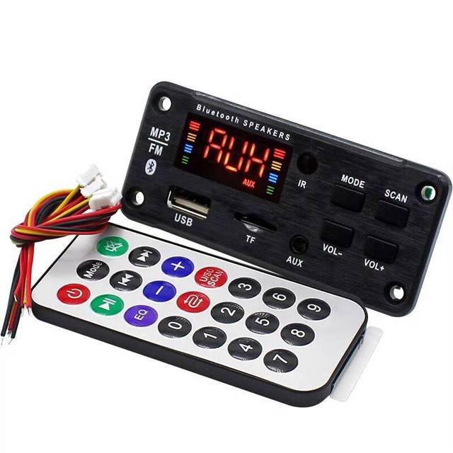 2*25W 50W Amplifier Car Audio USB TF FM Radio Module BT 12V MP3 WMA Decoder Board MP3 Player with Remote Control