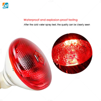 Lampe chauffante infrarouge en verre de quartz épaissi étanche YYX LMA10 175W pour élevage de porcs et d'animaux de basse-cour
