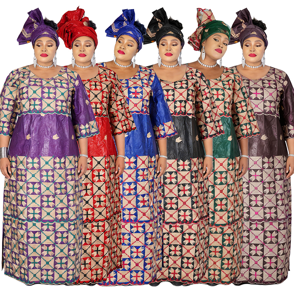 chinese dress ladies African Dress for Women O-Neck Ankara Traditional Clothing Short Sleeve  Print Dresses at Amazon Women's Clothing store main image 0