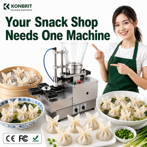 Machine à wontons pour la fabrication de wontons en forme de poisson rouge, <span class=keywords><strong>momo</strong></span>, gyozas et autres aliments farcis - Product Image 4