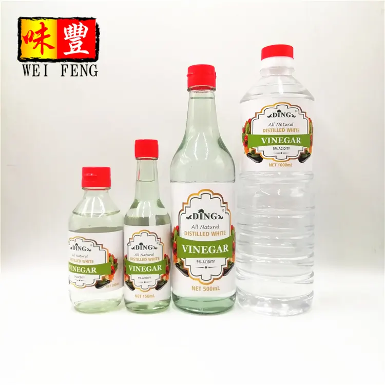 Nhà Máy OEM HACCP BRC HALAL Giá Bán Buôn Thương Hiệu Trung Quốc Chất Liệu Ngô 500Ml Tinh Khiết Tự Nhiên Chưng Cất Giấm Trắng