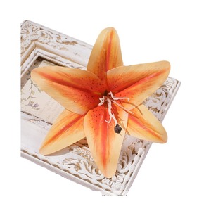 Têtes de fleurs de lys artificielles en soie, décorations de mariage réalistes, accessoires de photographie en extérieur, décoration intérieure - Product Image 5