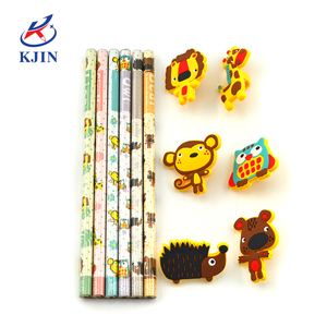 2023 cinta de limón de alta calidad <span class=keywords><strong>4c</strong></span> envoltura de papel impresa lápiz HB con dijes de PVC fabricación al por mayor lápiz lindo especial - Product Image 5
