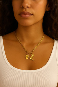 Collar con Colgante de Sombrero y Botas de Vaquero para Mujer, Chapado en Oro de 18k, Cadena de Acero Inoxidable Estilo Occidental - Product Image 4