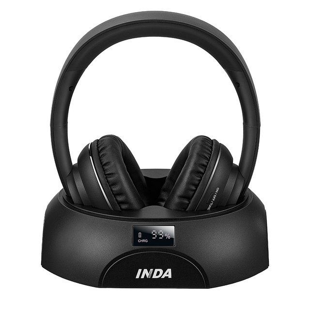 INDA 2026 Wireless HIFI Stereo Over-Ear Headset Model YH710 ENC Low Latency LED Battery Indicator Charging Station TV Viewing