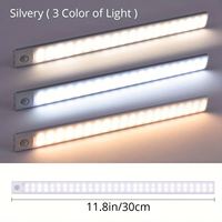 Lampe d'armoire à détecteur de mouvement LED, éclairage de placard sous le comptoir, veilleuses de cuisine magnétiques sans fil rechargeables par USB