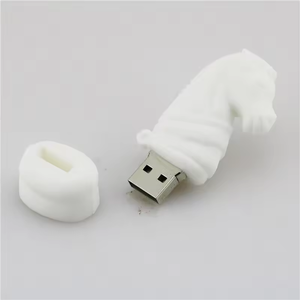 Quà tặng 2GB 4GB USB Bộ nhớ đĩa cờ vua hiệp sĩ đúng công suất ngựa tùy chỉnh USB Logo khuyến mại USB Flash Drive Pen với chuỗi kim loại - Product Image 1