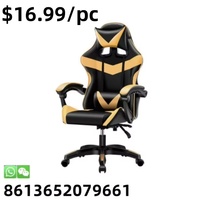 Chaise de jeu ergonomique en cuir à prix bas pour ordinateur et simulateur de course