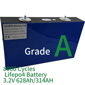 A급 MB56 628Ah 3.2V LiFePO4 프리즘형 314Ah 12000 딥 사이클 충전식 리튬 이온 배터리 셀 태양광 시스템 - Product Image 6