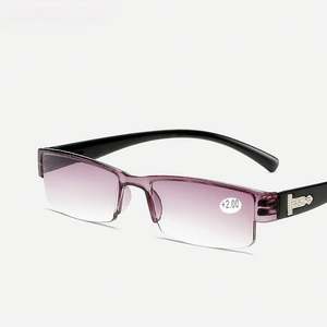 Gafas de Lectura y Sol de Moda al por Mayor con Media Montura, Lentes Transparentes y Montura Pequeña para Hombres y Mujeres - Product Image 3