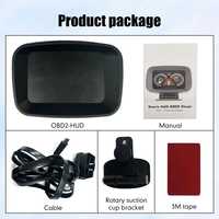 Compteur intelligent multifonction pour voiture, scanner électronique OBD2+GPS, navigation automobile, compteur de vitesse, écran LCD HUD (Head-up Display)