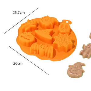 Halloween <b>Silicone</b> Cake Mold 6 Hole Doll Skull <b>Baking</b> Decoration Accessory Flexible Food Safe Reusable For Cake Decoration - Product Image 4
