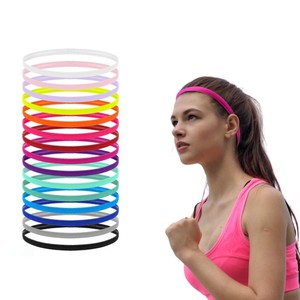 Benutzer definierte elastische Sport Stirnband rutsch feste Yoga Schweiß band mit Logo für Männer & Frauen Herbst Übung Stirnbänder für Kinder - Product Image 2