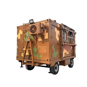 Contenedor Móvil de Aluminio con Plataforma Cuadrada Grande, Refugio Móvil para Camiones de Comida con Función de Elevación - Product Image 1