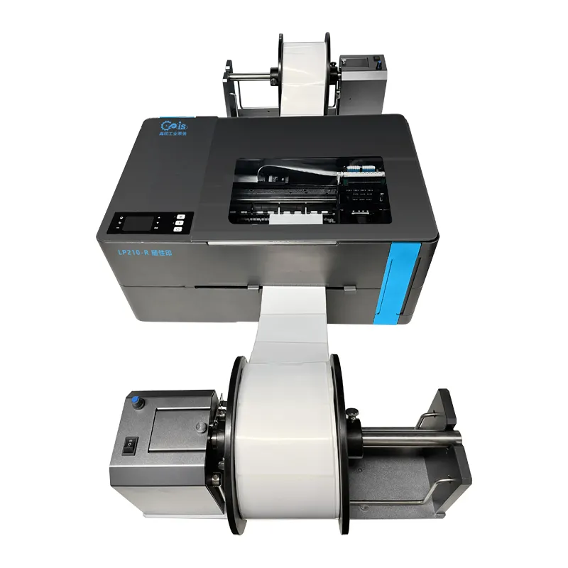 Impresora digital de etiquetas para lotes pequeños, impresora térmica de 4 colores, tamaño A4, formato máximo de etiquetas, impresora de etiquetas de 8 pulgadas con plotter