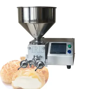 Máquina automática de inyección de llenado de crema de queso y mermelada de pastel de pan de rosquilla de acero inoxidable para churros de hojaldre