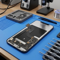 Écran OLED souple de remplacement pour iPhone 12 Pro Max, avec cadre noir, pièce de réparation tactile LCD