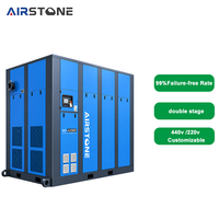 Compresseur d'air à vis Airstone AS-420BD 420HP 315KW à fréquence variable, double étage, 63,2-47m3/min, 440V/60HZ/3PH