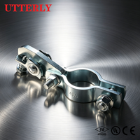 Collier de serrage UTT20 FM UL CE en acier au carbone galvanisé pour tuyauterie et sprinklers anti-incendie dans les matériaux de construction, prix usine