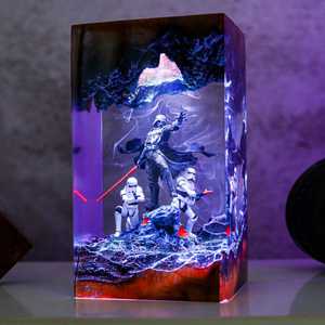 <span class=keywords><strong>Lampe</strong></span> en résine transfrontalière la plus vendue, ornement moderne et minimaliste sur le thème de Darth Vader et des Stormtroopers, parfait pour lui comme cadeau d'anniversaire - Product Image 1