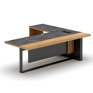 High End Commercial Unique Modern Office Furniture Workstation General Luxury Manager Wooden Executive Office Desk - Product Image 4