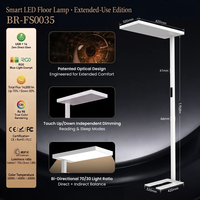 Lampe de sol de bureau LED à économie d'énergie 100W 140lm/W 14000lm Éclairage direct et indirect CRI 98 UGR<14 Dimmable Éclairage intérieur
