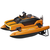 Aqua Helpers Hunter Catamaran USV polyvalent, personnalisable, OEM, navire de protection environnementale aquatique alimenté par l'IA, énergie électrique