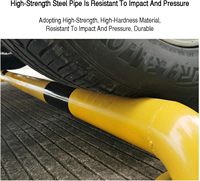 Barre anti-collision en forme de U haute visibilité 800x300mm ralentisseurs pour garages écoles garde-corps poste de stationnement allée Garage