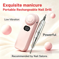 Machine à ongles sans fil sans balais 45000 tr/min, 2000 mAh, rechargeable par USB, portable, professionnelle, populaire pour la manucure et la pédicure