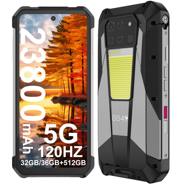 8849 TANK 3 PRO Rugged Smartphone with Projector 5G Dimensity 8200 Camping Light 200MP Camera 16+512GB Unihertz Phone