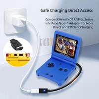 Adaptateur USB-C en PVC Tideseer 10 cm pour chargeur Gameboy Advance SP, prend en charge les câbles USB-A vers C et USB-C vers C