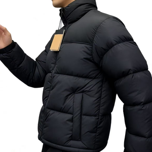Chaqueta Acolchada Formal Personalizada North 2025 para Hombre, con Cuello Alto, Capucha, Lona Impermeable, Resistente al Viento y Transpirable - Product Image 4