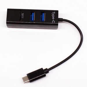 ฮับ USB Type C ยี่ห้อ Xinqiyi 3 พอร์ต พร้อมช่องอ่านการ์ด TF สายยาว 15 ซม. - Product Image 4