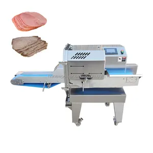 Dilimleme sosis makinesi dilimleme makinesi sığır sarsıntılı pişmiş fırında sığır eti Bacon sosis dilimleme domuz kulak Ham dilimleme