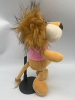 Jouets Songshan OEM ODM, peluche en forme d'animal, forêt, jungle, peluches confortables, logo personnalisé, peluche lestée en forme de lion avec t-shirt en coton