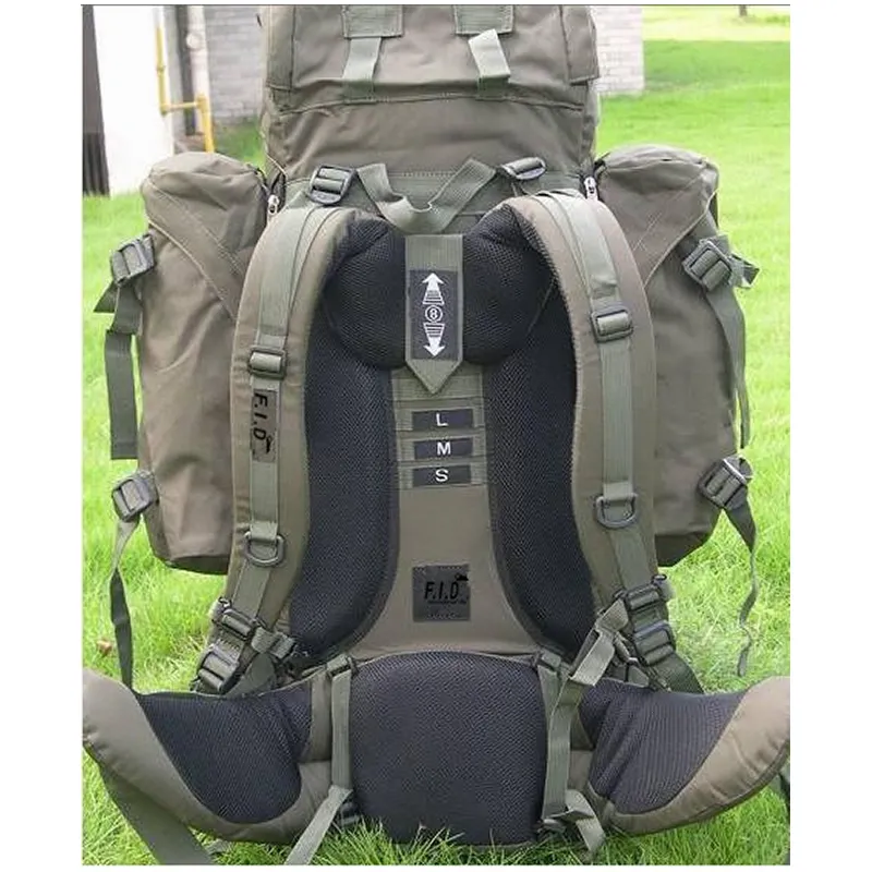 SIVI – sac à dos tactique de plein air 65l + 10l, sac Molle imperméable à cadre interne, sacs à dos de randonnée pour le Camping