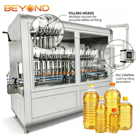 Machine de remplissage linéaire d'huile comestible de haute qualité 3000 BPH pour huile végétale et huile de cuisson avec système de remplissage automatique des bouteilles