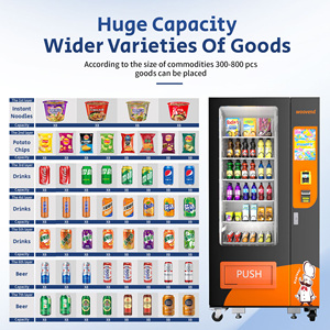 Distributeur automatique de boissons et de snacks robuste pour l'extérieur, sans contact, avec écran tactile de 22 pouces, à prix abordable - Product Image 3