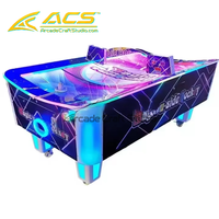 Table de hockey sur air Magic U-Side ACS Source Factory, machine de jeu d'arcade à monnayeur, garantie 1 an, version anglaise, pour parc d'attractions, en métal