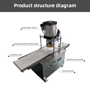 Wholesale Rolling Pizza Press Machine Automatic Pizza Dough Mouder Former Pizza Roller Sheeter Flattener Flatener Machine