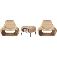 Chaise de jardin en rotin d'extérieur - Design moderne et simple, durable et imperméable pour cour, balcon, terrasse et salon