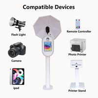 Photomaton à écran tactile compatible avec iPad/DSLR/Surface de 10,2 à 13 pouces pour mariage, fête, école, foires et diverses activités