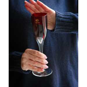 Juego de Copas de Cóctel de Cristal de Lujo Richard Ginori, Seis Copas con Forma de Flauta con Logotipo Personalizado, Altas, para Uso en el Hogar, Bar, Vino, Cócteles y Bebidas - Product Image 1